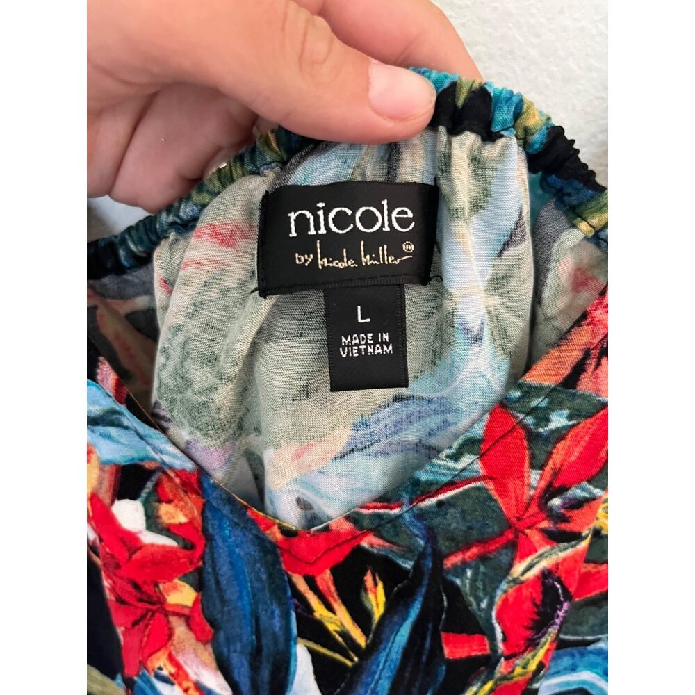 Nicole By Nicole Miller Womens Floral Dress Size L - Picture 4 of 6